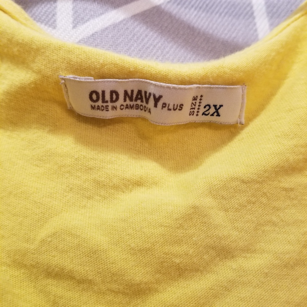 Old Navy Yellow Ruffle Tank Top - Picture 3 of 6